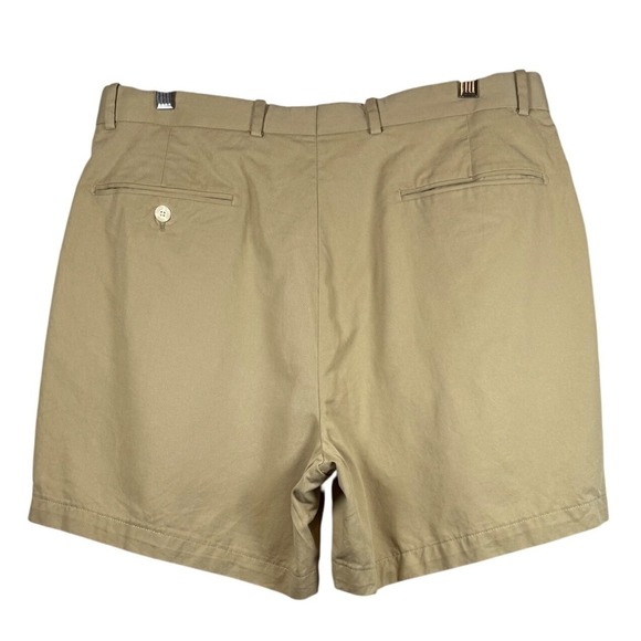 Vintage Fairway & Greene Women's Flat Front Chino Golf Shorts, Khaki, Size W35 - Picture 2 of 8